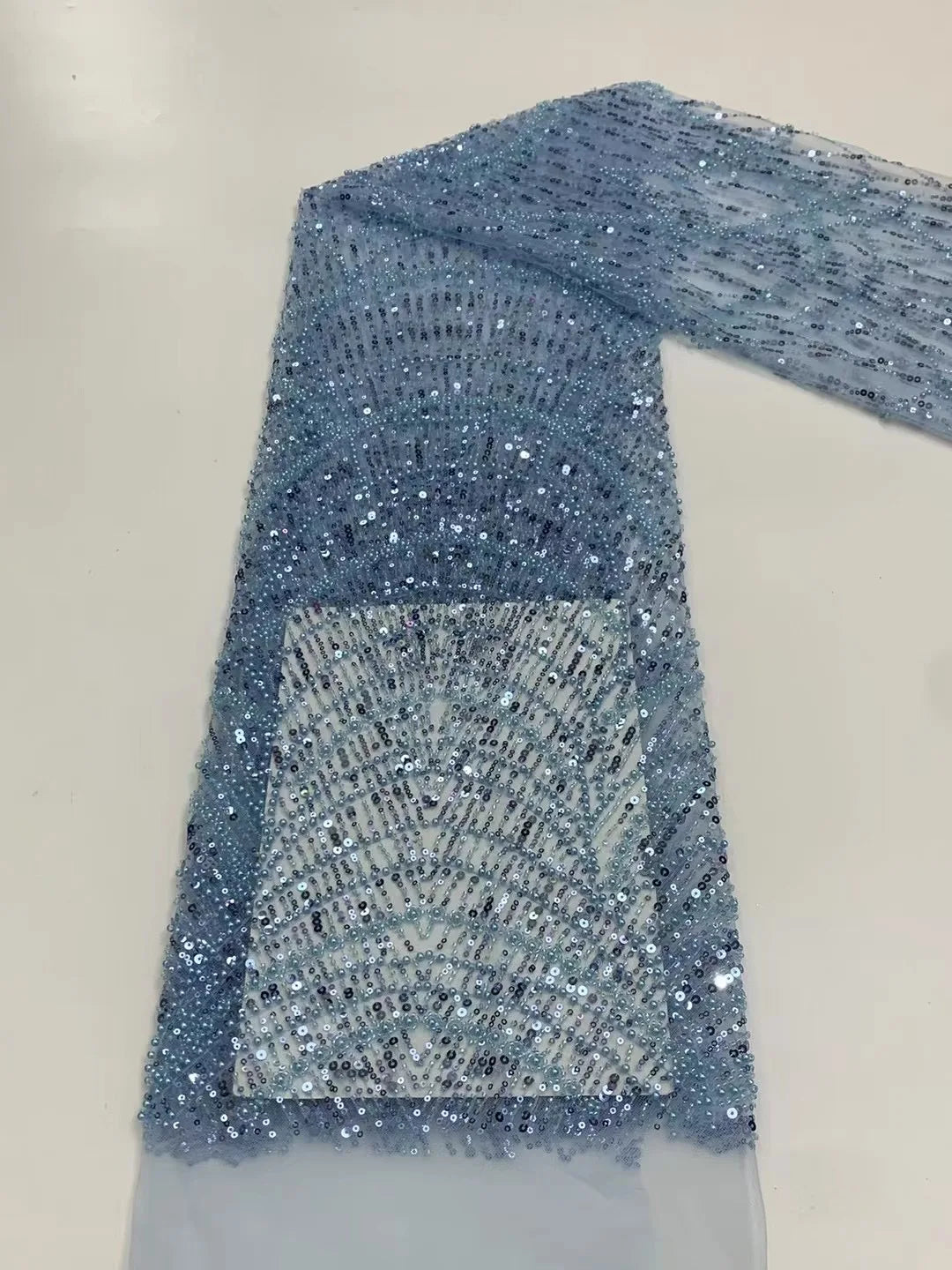 Vera | Off-Shoulder Pearl Embellished Mermaid Evening Gown