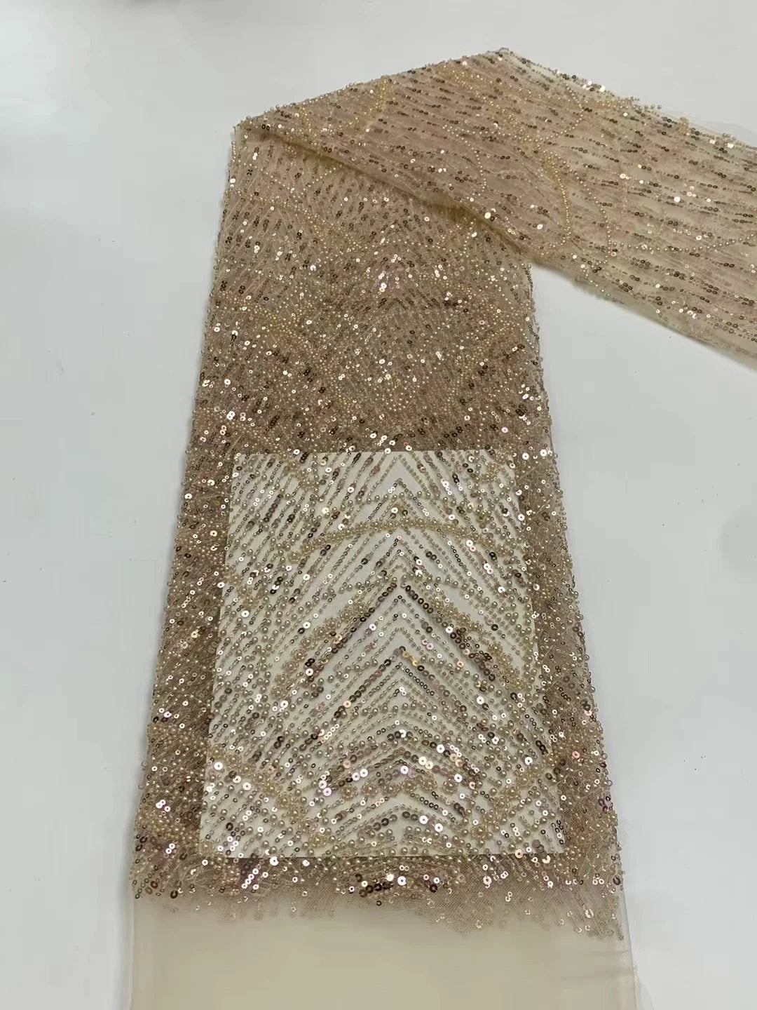 Vera | Off-Shoulder Pearl Embellished Mermaid Evening Gown