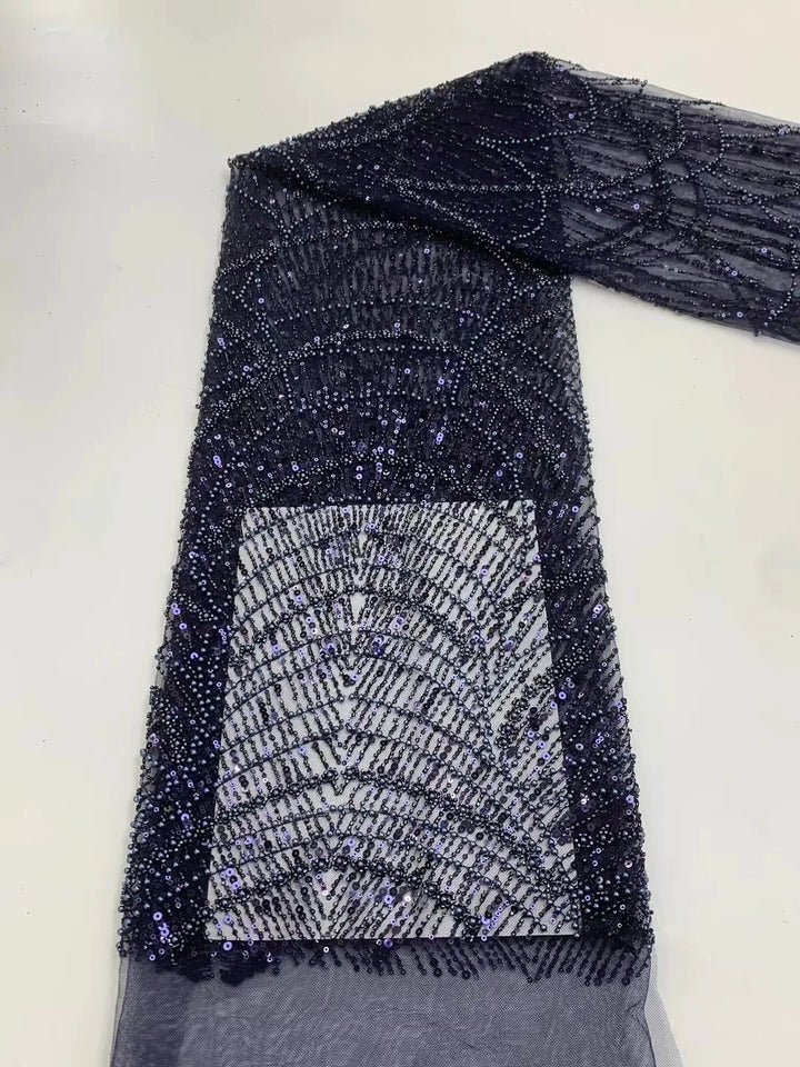 Vera | Off-Shoulder Pearl Embellished Mermaid Evening Gown