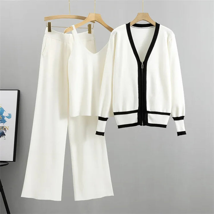 Trendy Fall Knit Three Piece Set