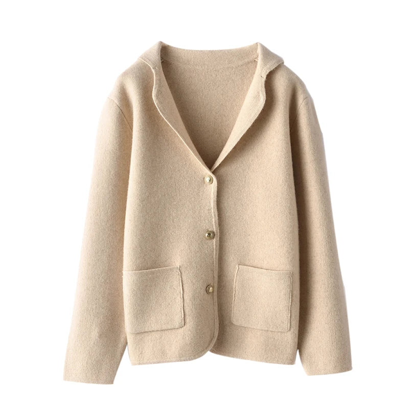 Vera | Women's Merino Wool Button Cardigan Jacket