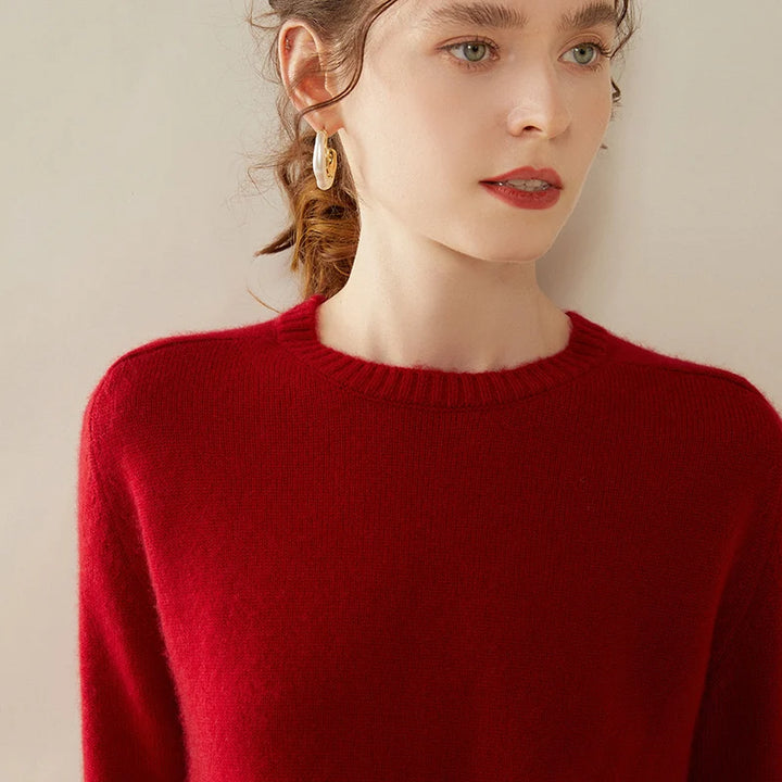 Vera | Women's Pure Cashmere Crewneck Sweater