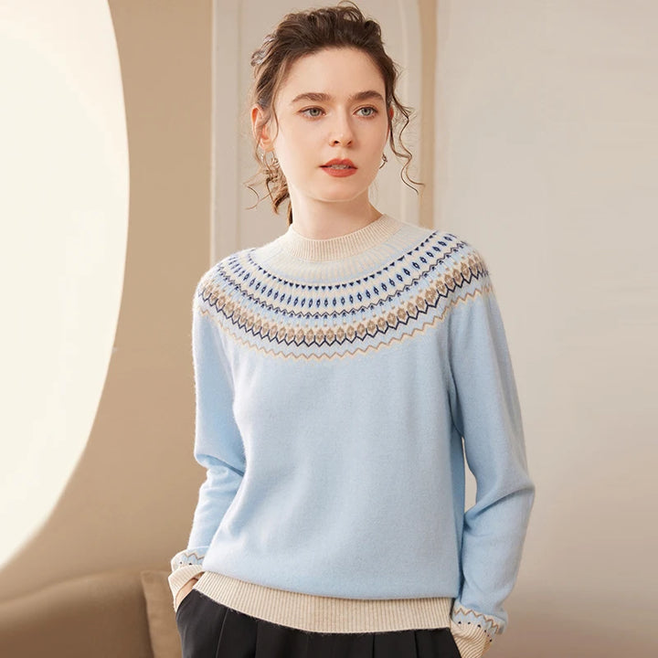 Vintage Cashmere Jacquard Sweater