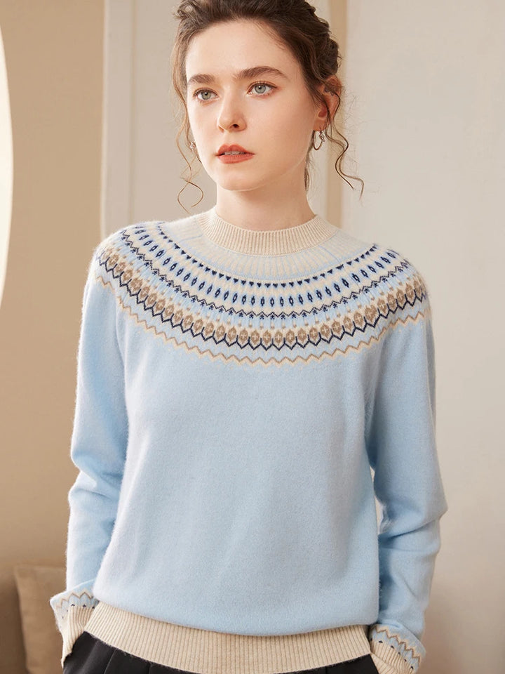 Vintage Cashmere Jacquard Sweater