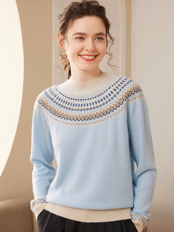 Vintage Cashmere Jacquard Sweater