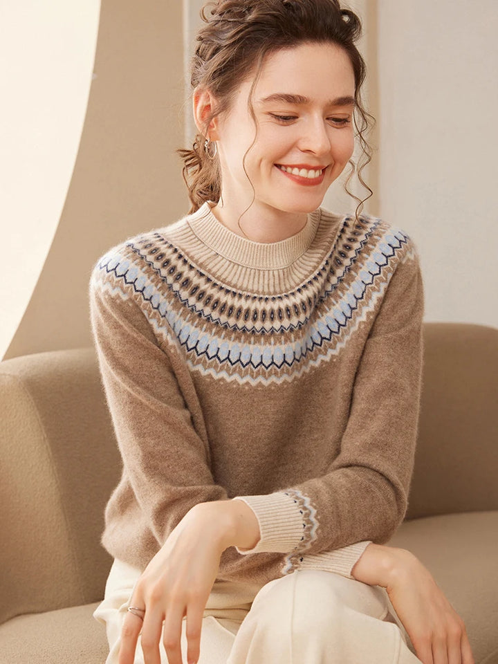 Vintage Cashmere Jacquard Sweater