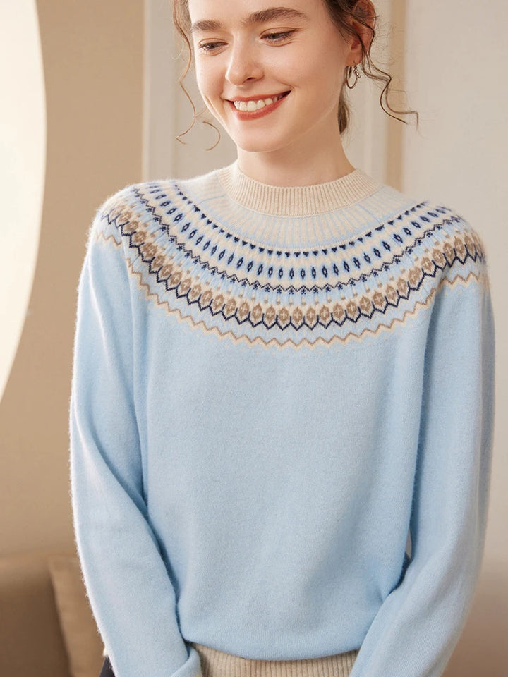 Vintage Cashmere Jacquard Sweater