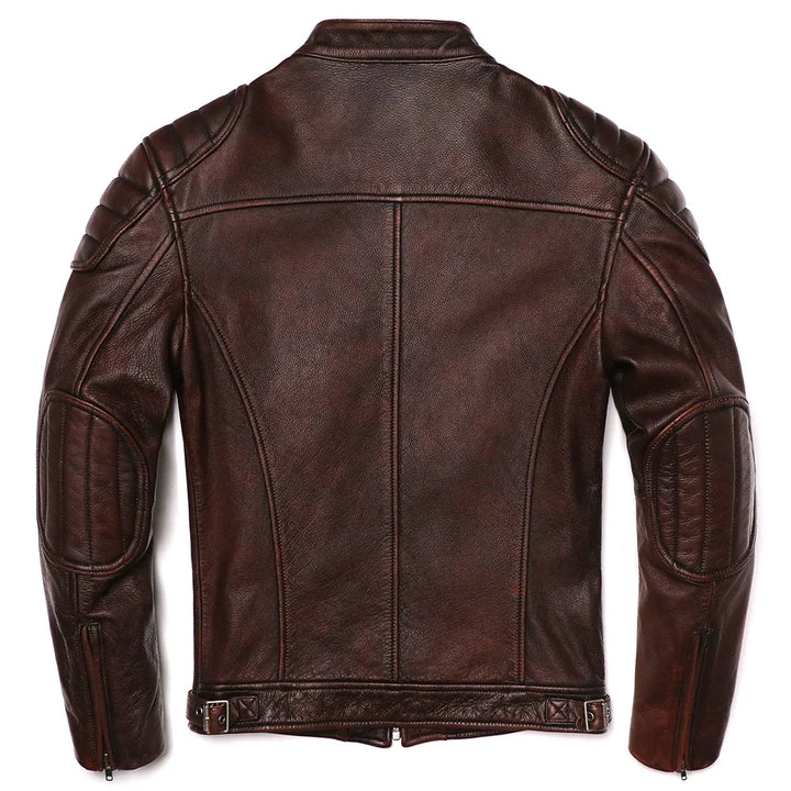 Vintage Genuine Leather Biker Jacket