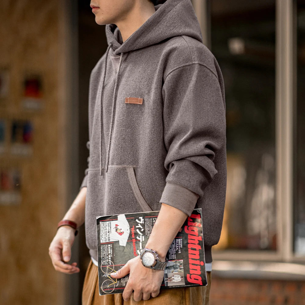 Vintage Grey Heavyweight Hooded Sweatshirt