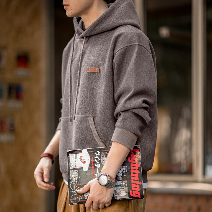 Vintage Grey Heavyweight Hooded Sweatshirt