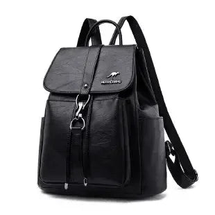 Vintage Leather Anti-Theft Backpack