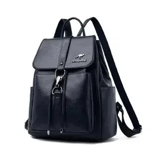 Vintage Leather Anti-Theft Backpack