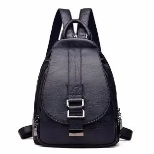 Vintage Leather Anti-Theft Backpack