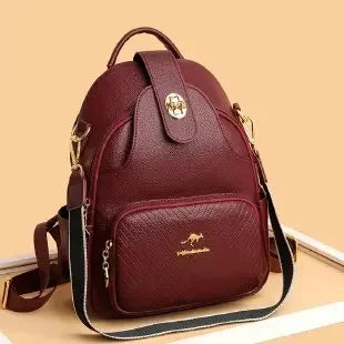 Vintage Leather Anti-Theft Backpack
