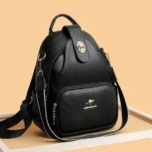Vintage Leather Anti-Theft Backpack