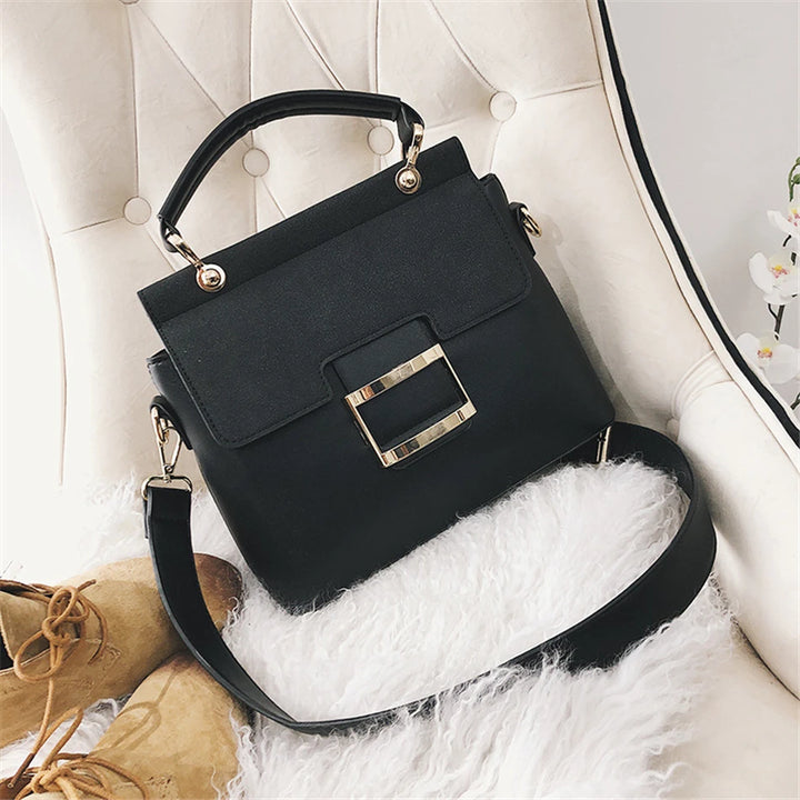 Vintage Matte Leather Crossbody Bag