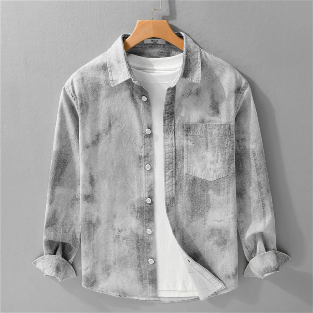 Vintage Wash Relaxed Denim Shirt