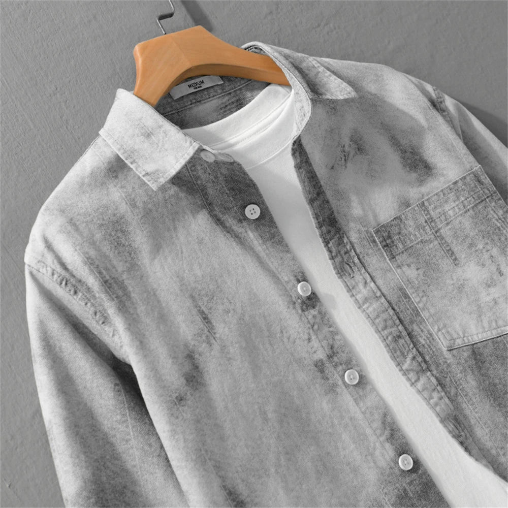 Vintage Wash Relaxed Denim Shirt