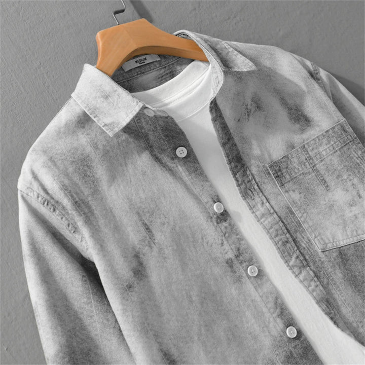 Vintage Wash Relaxed Denim Shirt