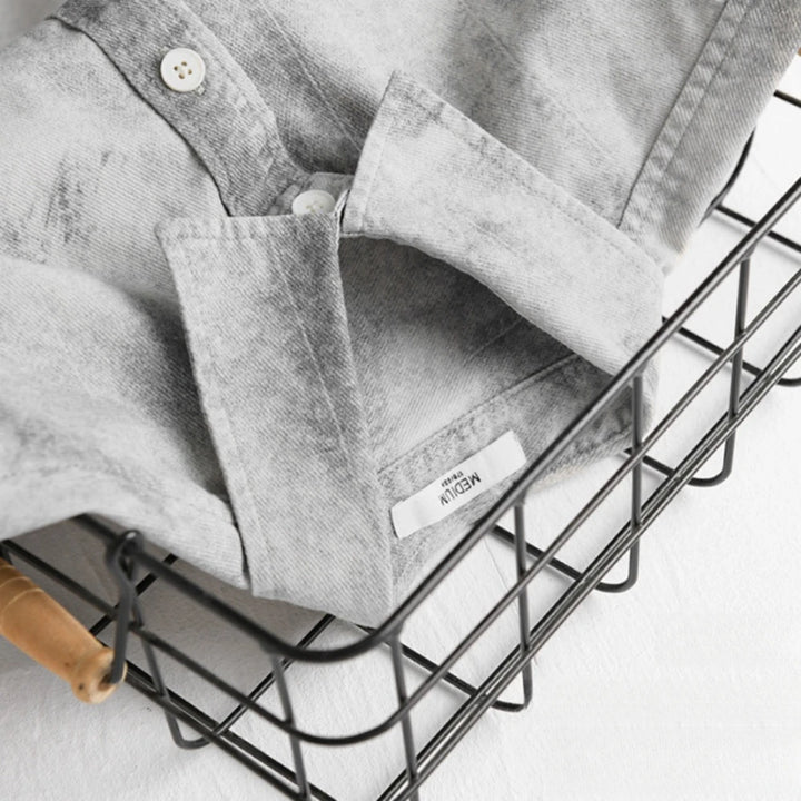Vintage Wash Relaxed Denim Shirt