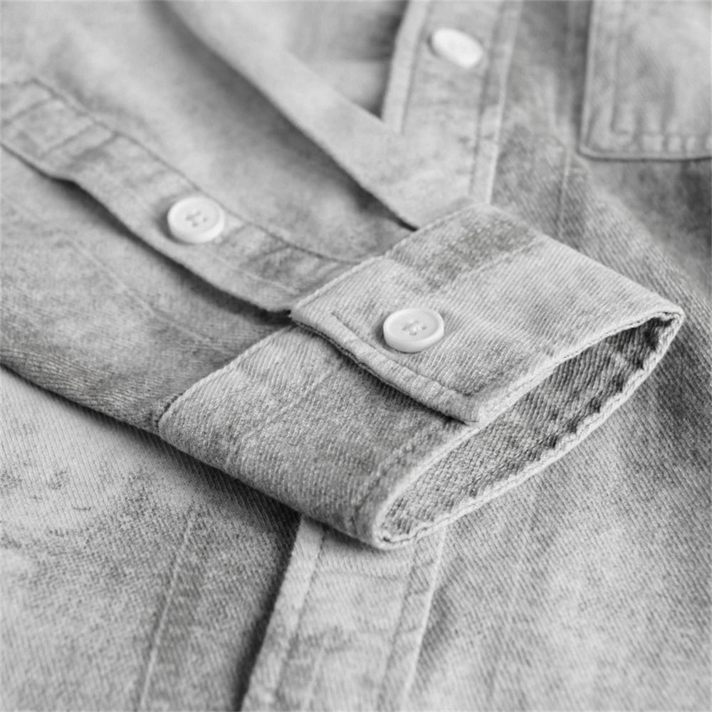 Vintage Wash Relaxed Denim Shirt