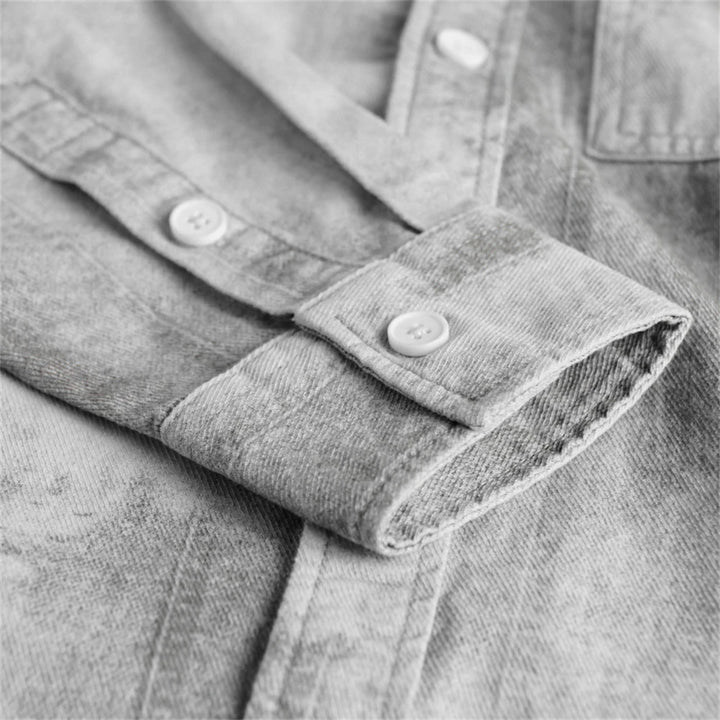 Vintage Wash Relaxed Denim Shirt