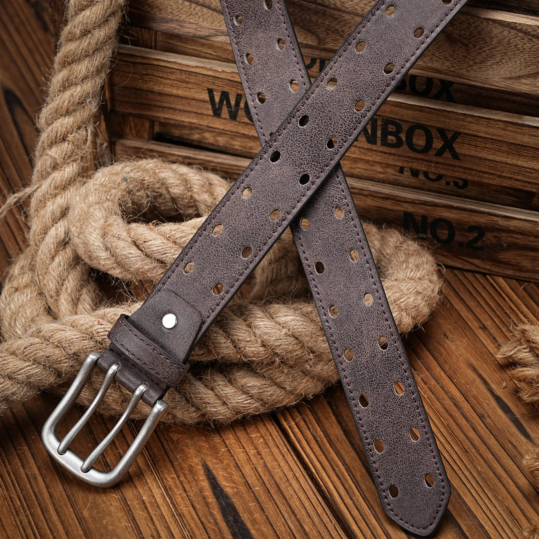 Vintage Western PU Leather Unisex Belt