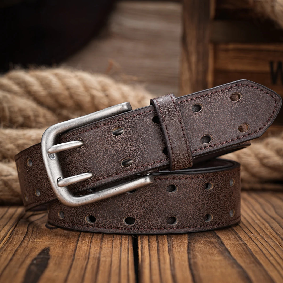 Vintage Western PU Leather Unisex Belt