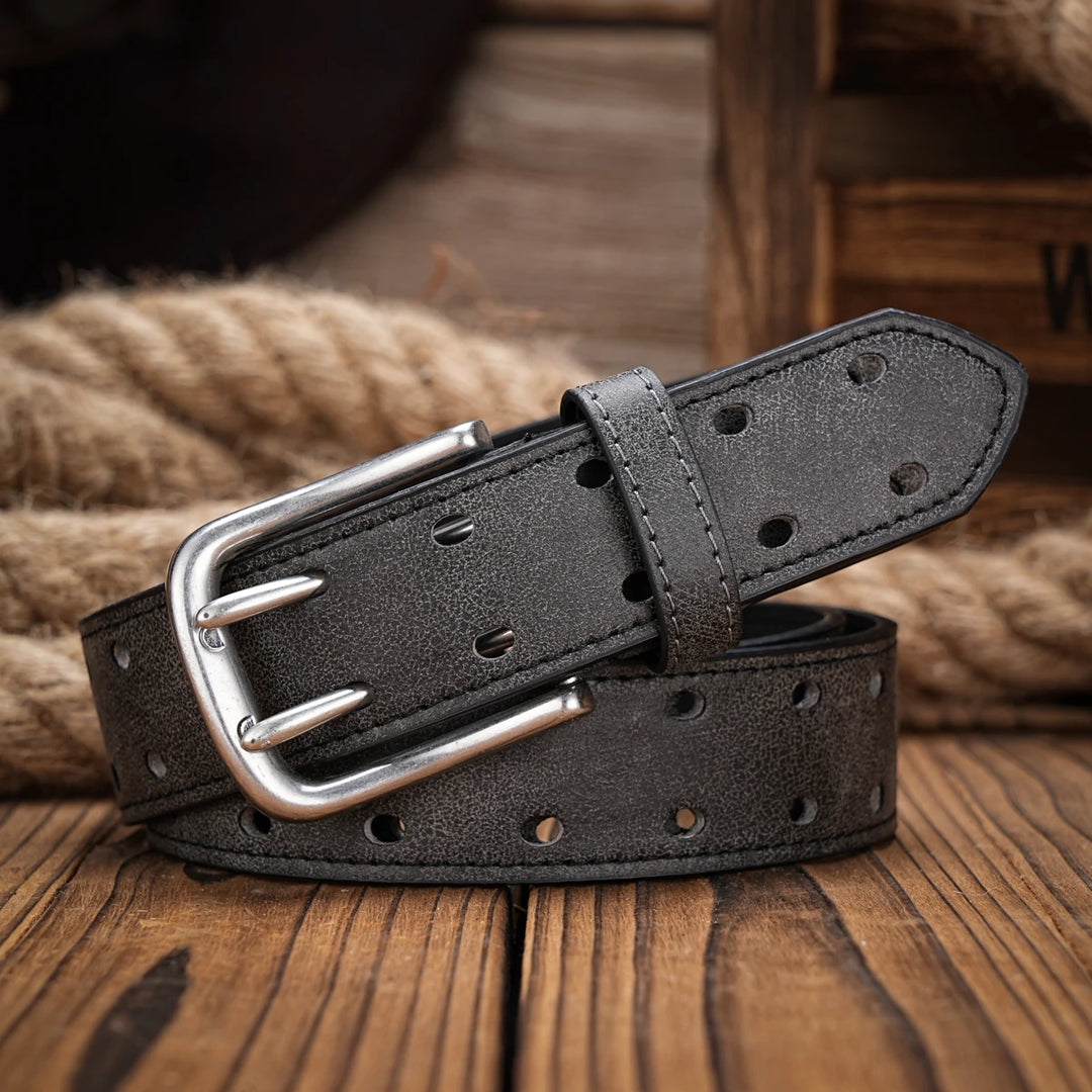 Vintage Western PU Leather Unisex Belt