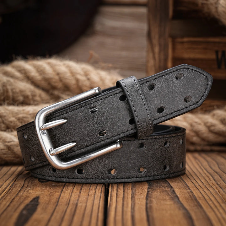 Vintage Western PU Leather Unisex Belt