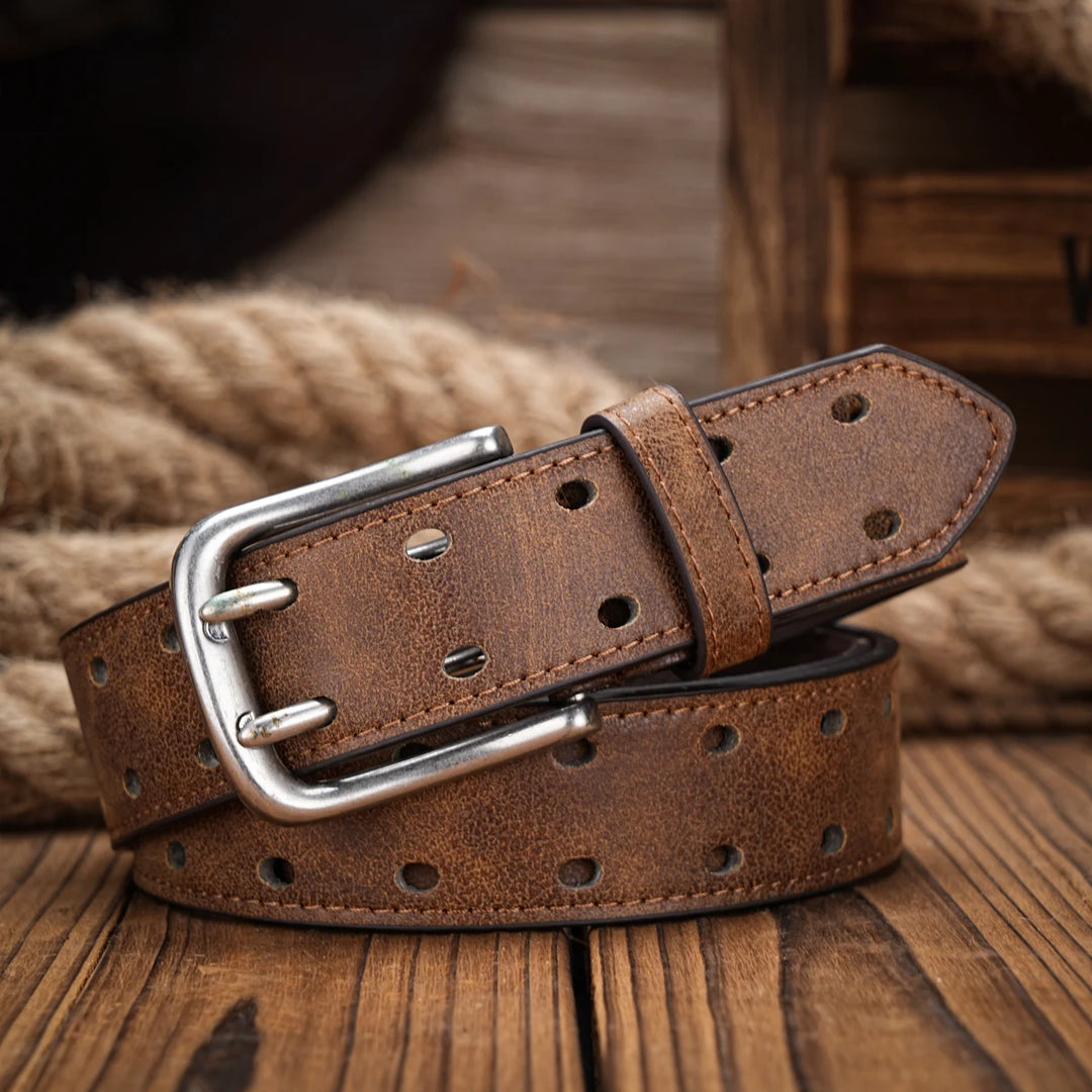 Vintage Western PU Leather Unisex Belt