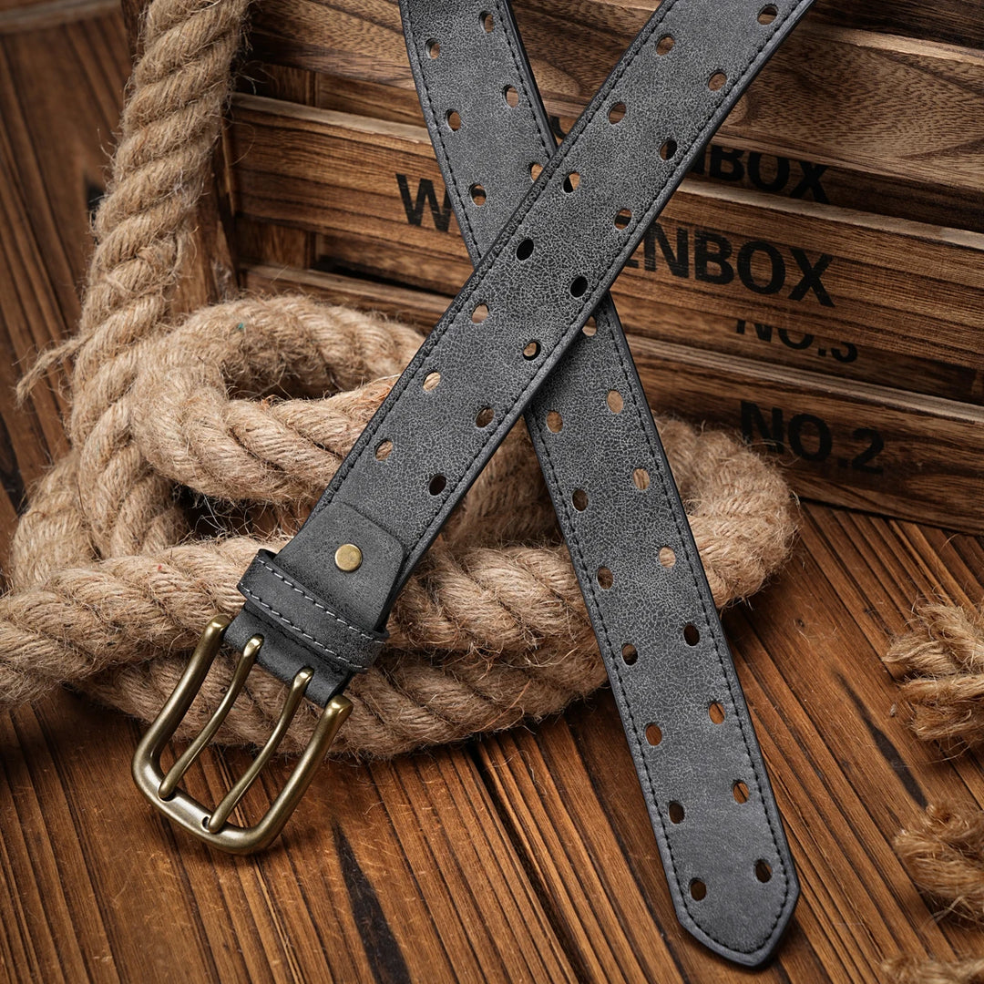Vintage Western PU Leather Unisex Belt
