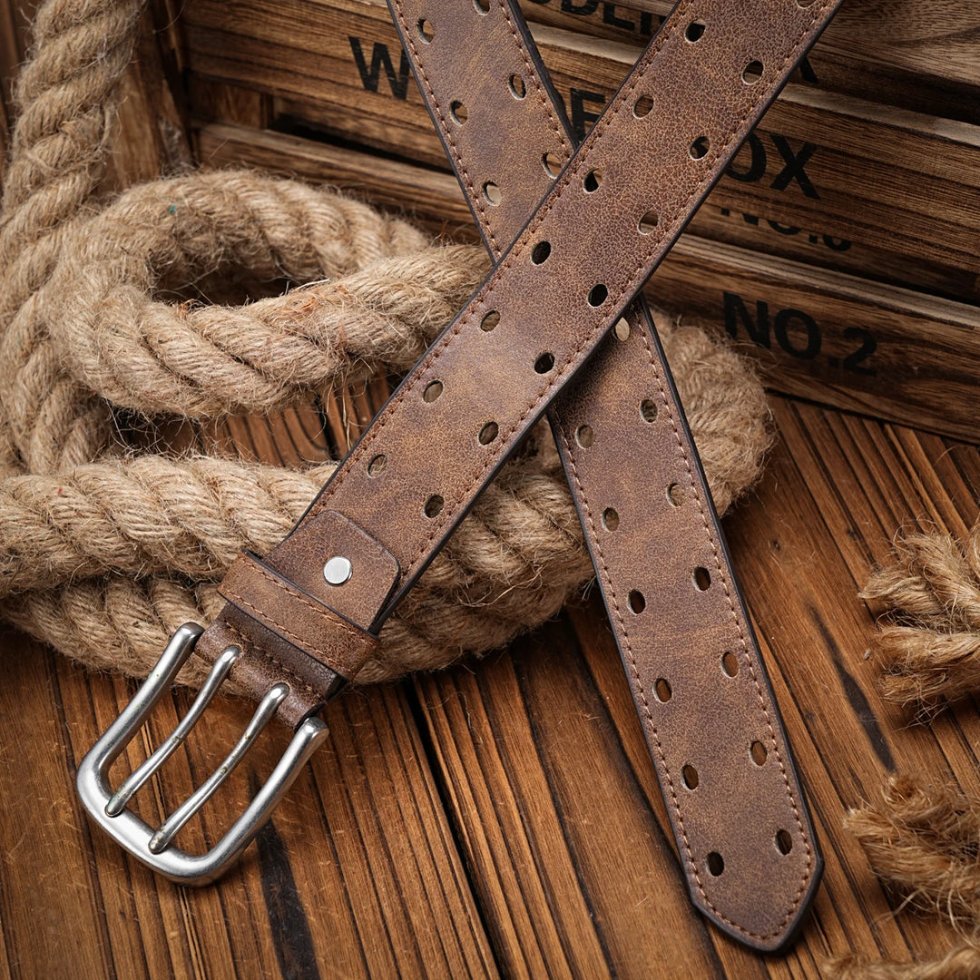 Vintage Western PU Leather Unisex Belt