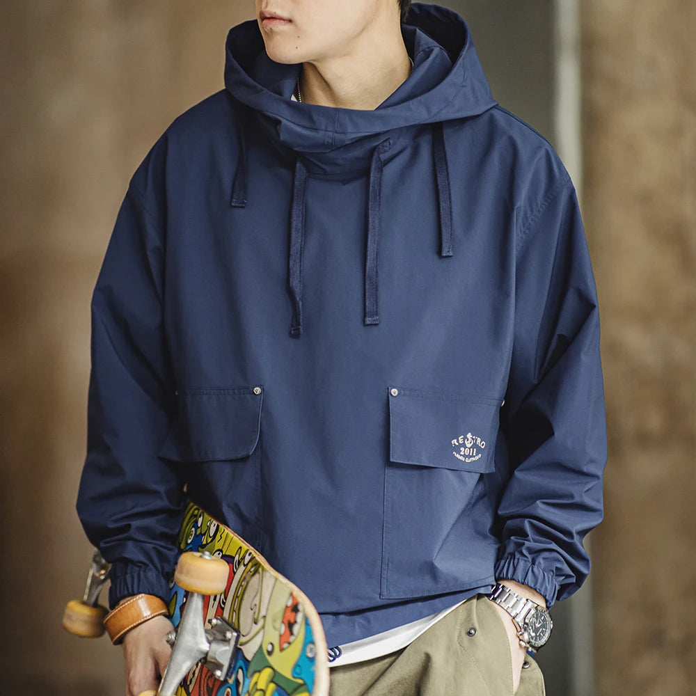 Vintage Windproof Deck Smock Hoodie