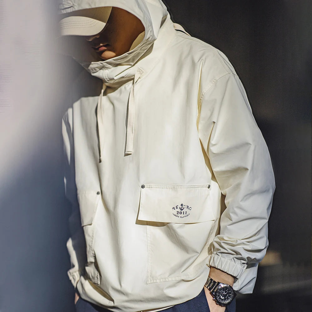 Vintage Windproof Deck Smock Hoodie
