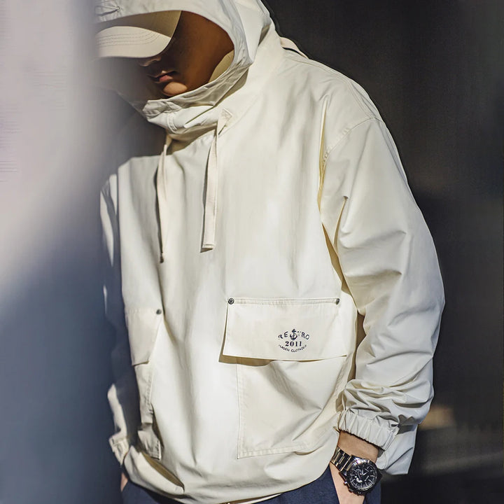 Vintage Windproof Deck Smock Hoodie