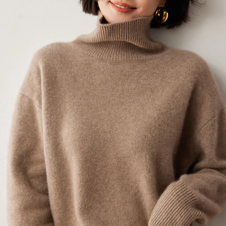 Warm Cashmere Pullover Christmas Turtleneck Sweater