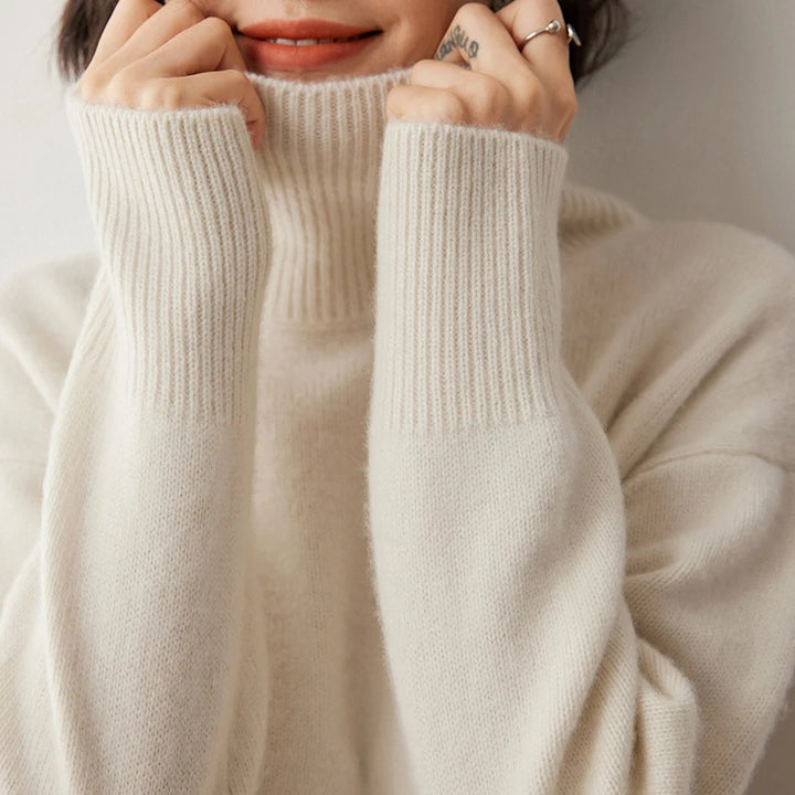 Warm Cashmere Pullover Christmas Turtleneck Sweater