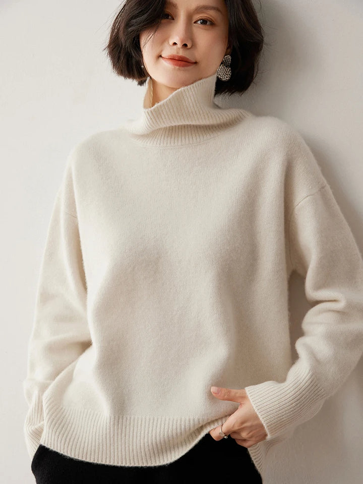 Warm Cashmere Pullover Christmas Turtleneck Sweater