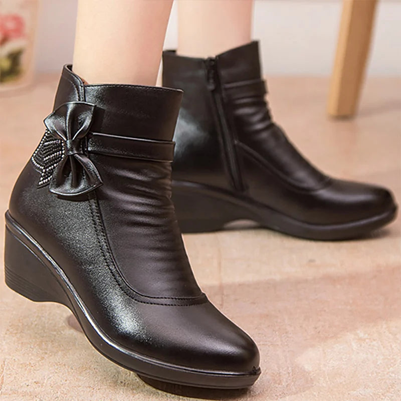 Winter Ankle Boots Luxury Waterproof
