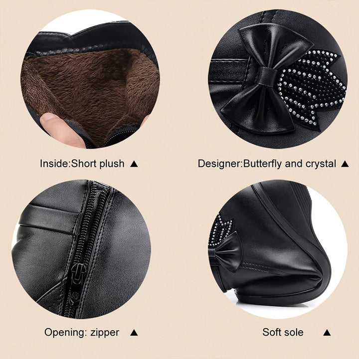Winter Ankle Boots Luxury Waterproof