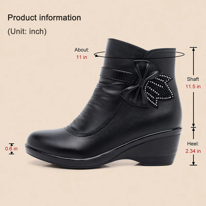 Winter Ankle Boots Luxury Waterproof
