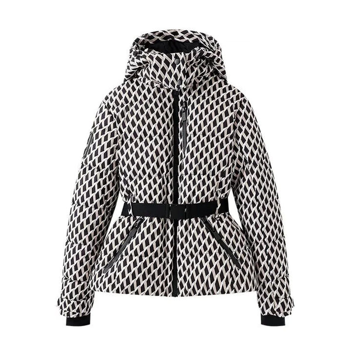 Winter Skiing Cotton Jacket Hooded Slim Fit Coat