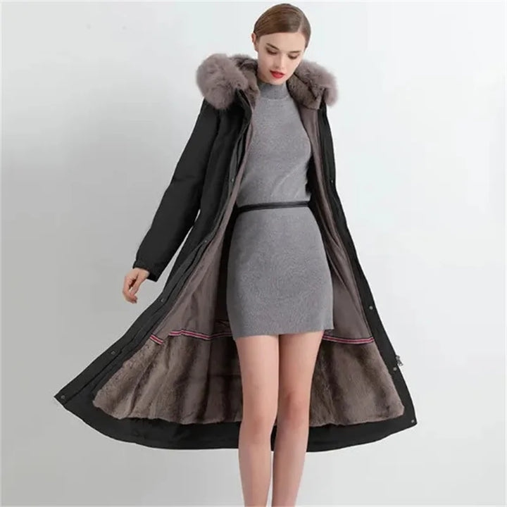 Winter Warm Parka Faux Fur Korean Coat