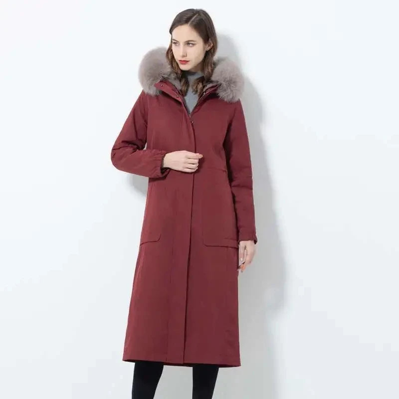 Winter Warm Parka Faux Fur Korean Coat