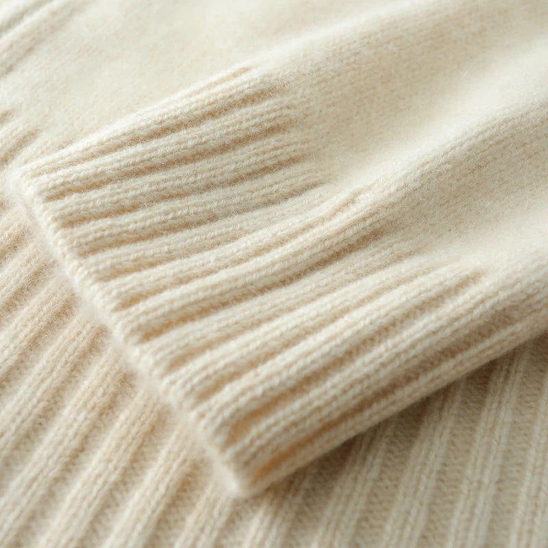 Pure Cashmere Zip-Up Cardigan