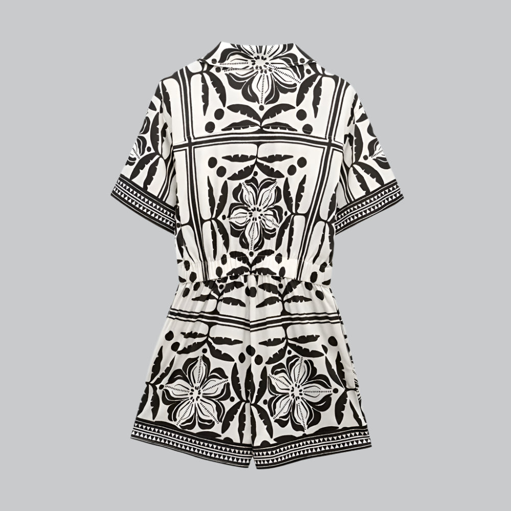 Women's Floral Print Short Blouses