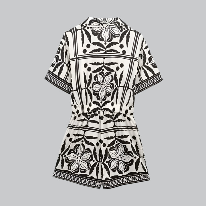 Women's Floral Print Short Blouses