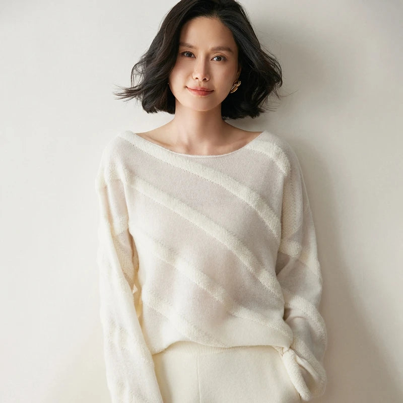 Women's Cashmere Boat Neck Sweater