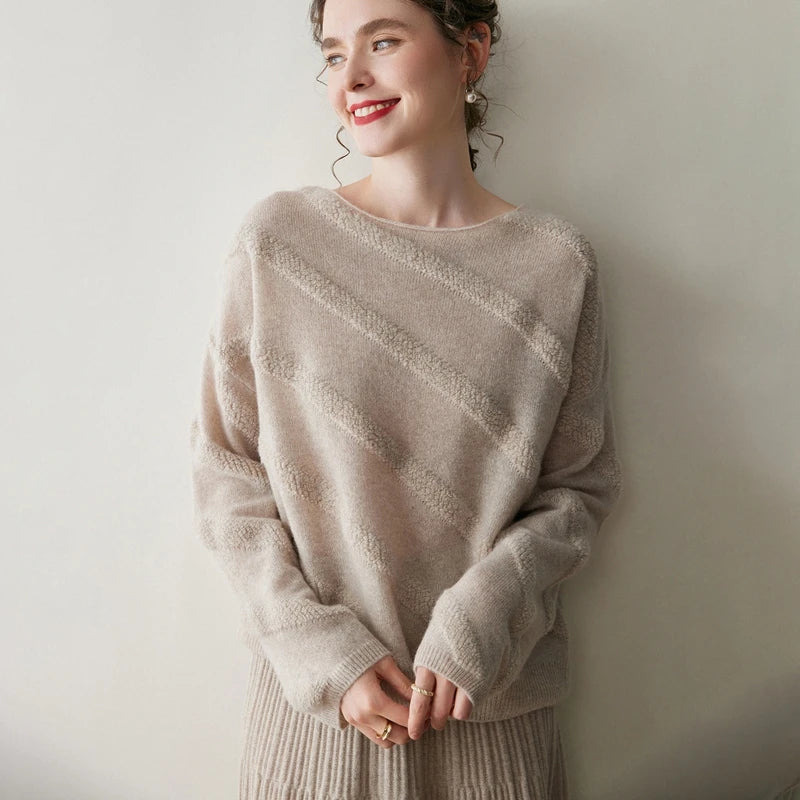 Women's Cashmere Boat Neck Sweater